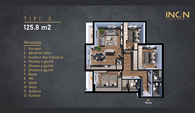 Tipi 5 — 125.8 m²